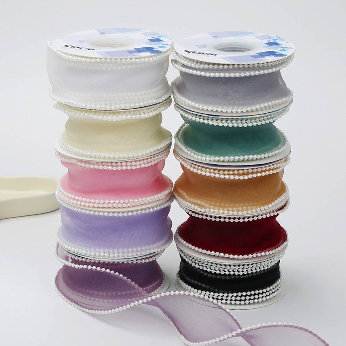 PEARL FISHTAIL YARN RIBBON WAVE YARN DIY RIBBON_CWMM5772