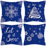 BLUE SNOWFLAKE CHRISTMAS PILLOWCASE_CWMM1398