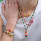 LITERARY STAR TAROT PENDANT COLORED BRACELET_CWMM5524