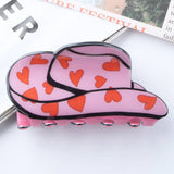 HAT SHAPED PVC HAIR CLAW 8 2CM CUTE GRAPHIC CLIP_CWAHA0640