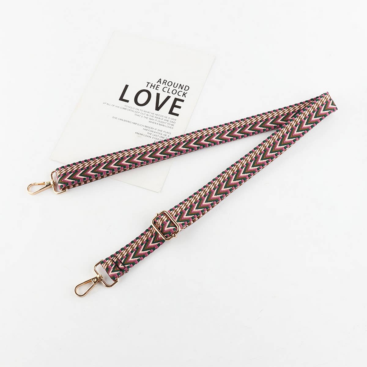 NEW EMBROIDERED REPLACEABLE ADJUSTABLE BAG STRAP_CWMM1051