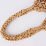 FASHION MESH BEACH BAG HANDMADE WOVEN SHOULDER BAG_CWAB4668