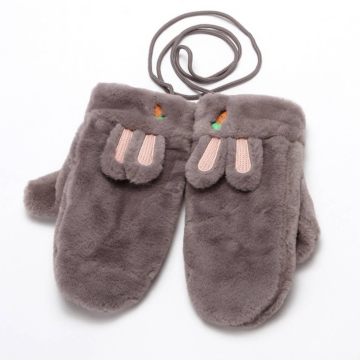 Winter Cute Rabbit Halter Full Finger Gloves_Cwag0258