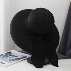 SUMMER WIDE BRIM BOW SUN HAT FOR WOMEN_CWAH3431