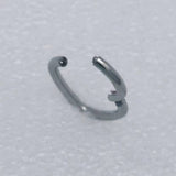 TEARDROP GEOMETRIC NOSE RING IN STAINLESS STEEL_CWMM9541