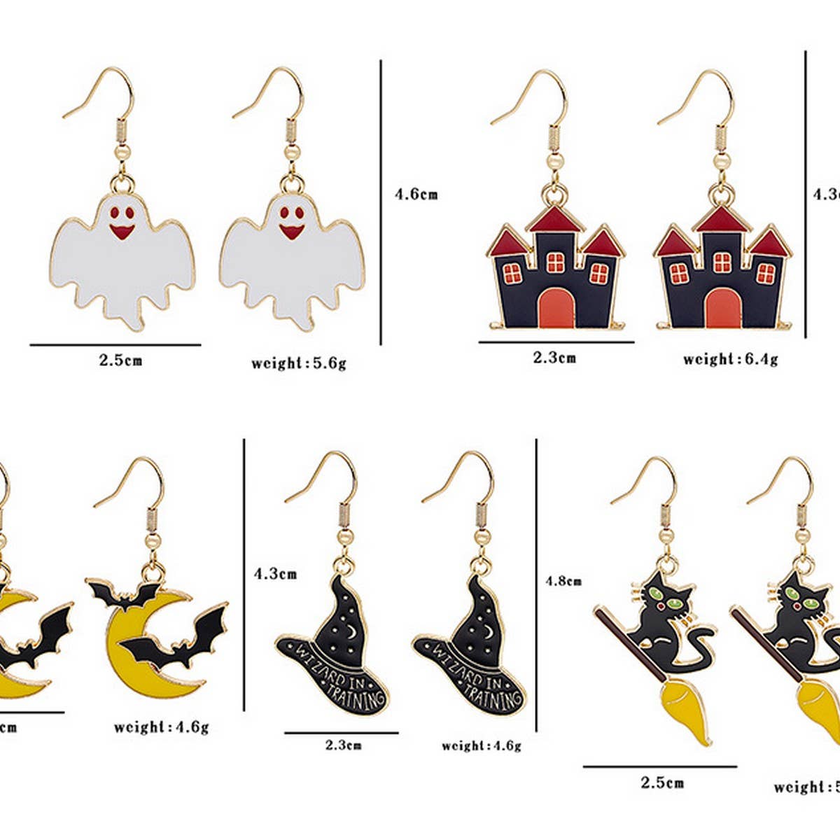 PERSONALIZED CARTOON HORROR HALLOWEEN EARRINGS_CWAJE1847