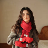 SOLID COLOR KNIT SCARF UNISEX WINTER ESSENTIAL_CWASC2280