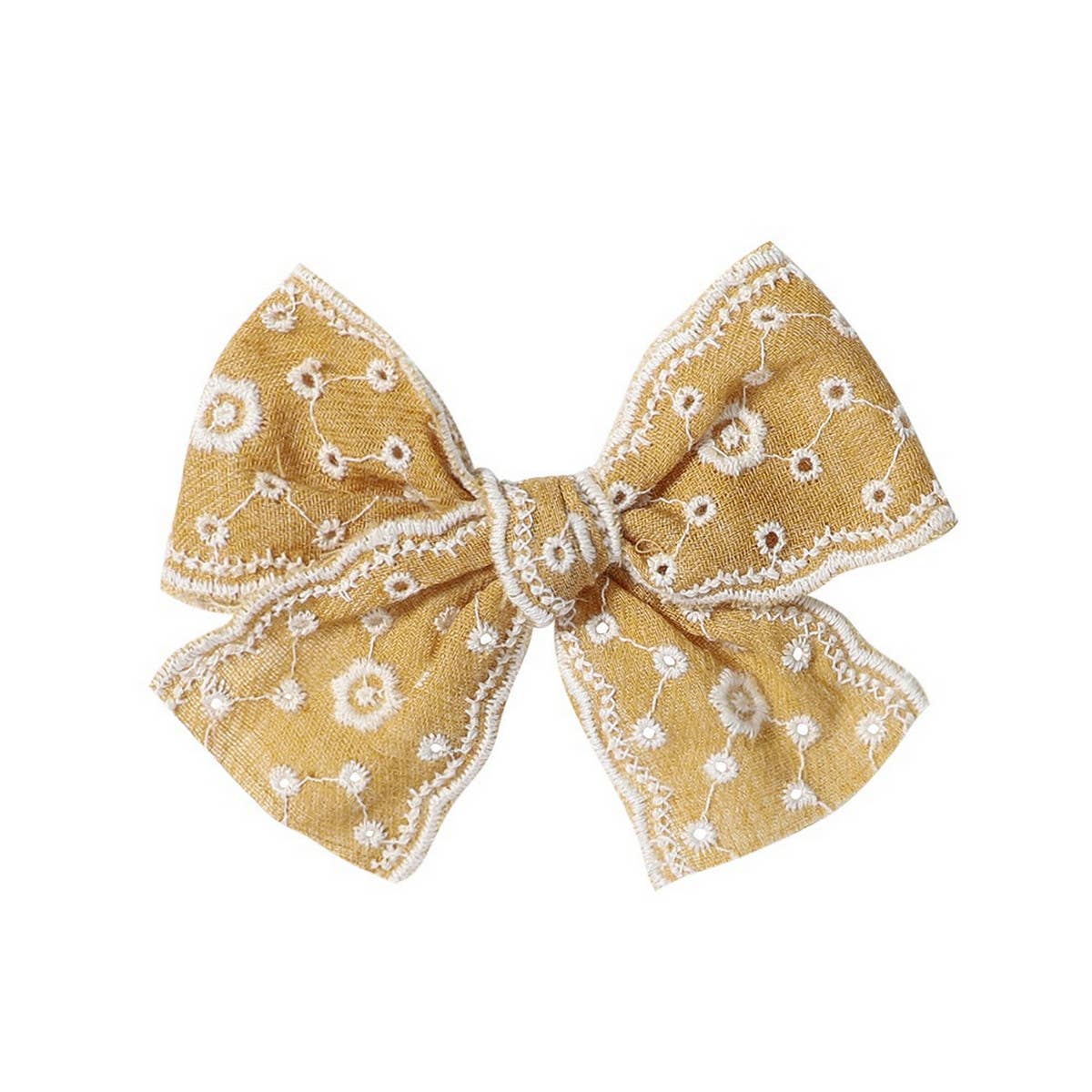 2024 NEW CHILDRENS SOLID COLOR LACE BOW HAIRPIN_CWAHA2397