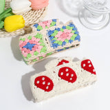 FRENCH KNIT HAIR CLAW 12CM WIDE COLORFUL CLIP_CWAHA2194