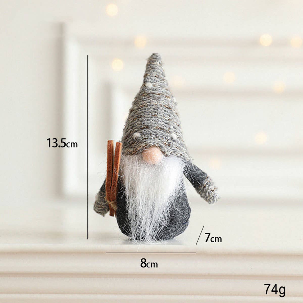 FABRIC SANTA RUDOLPH DOLL HOLIDAY DECORATION_CWMM9685