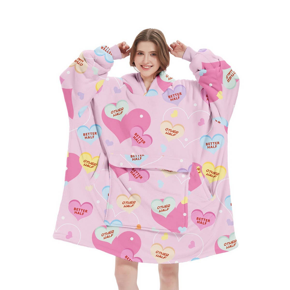 PULLOVER HOODIE BLANKET FOR OUTDOOR TV LOUNGING_CWAHA6526