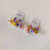 CHILDRENS CUTE PEARL FLOWER HAIR TIES PACK OF 5_CWAHA1812