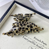 Vintage 3D Butterfly Hair Claw French Acetate Clip_Cwaha1335