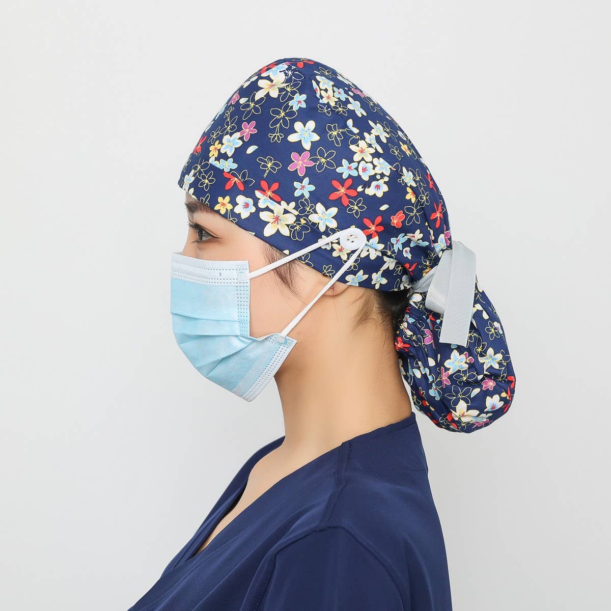 Long Hair Style Baotou Hat Frosted Work Hat_Cwah3385