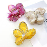 ACETATE HAIR CLIP 3D FLOWER DIAMOND HAIR CLIP_CWAHA4248