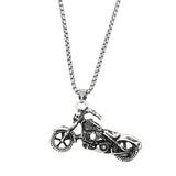 HIP HOP MOTORCYCLE PENDANT NECKLACE_CWAJE0970