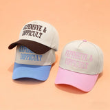Retro Letter Embroidery Baseball Cap Unisex_Cwah04658