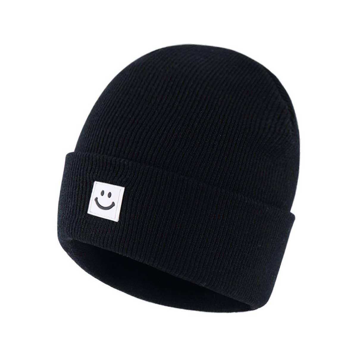 CHILDRENS SMILEY BABY ALL MATCH CUTE KNITTED HAT_CWAH1749