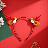 CUTE CHRISTMAS ELK HORN BELL HEADBAND HAIRPIN_CWAHA3427