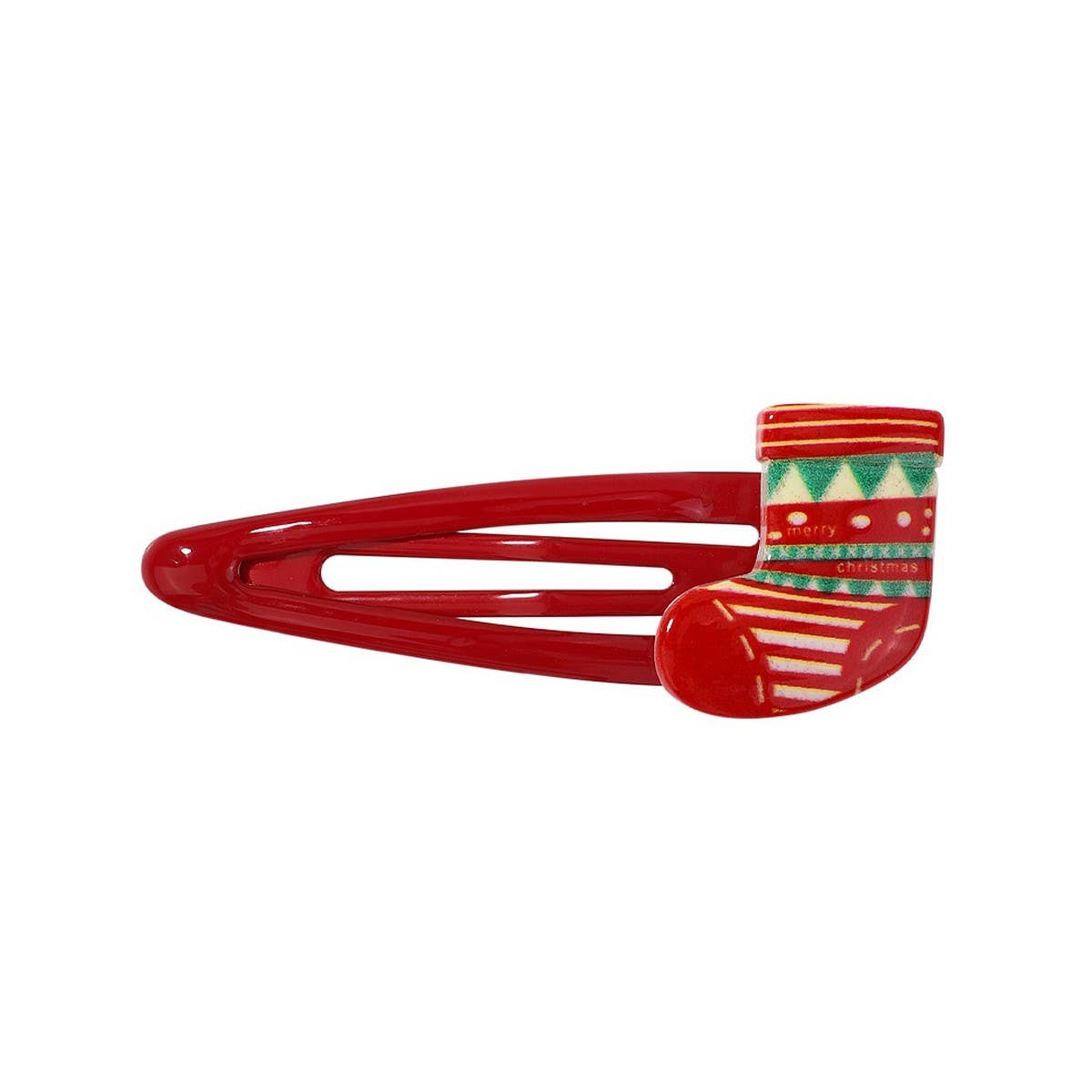 Christmas Candy Stocking Cartoon Drop Hair Clip