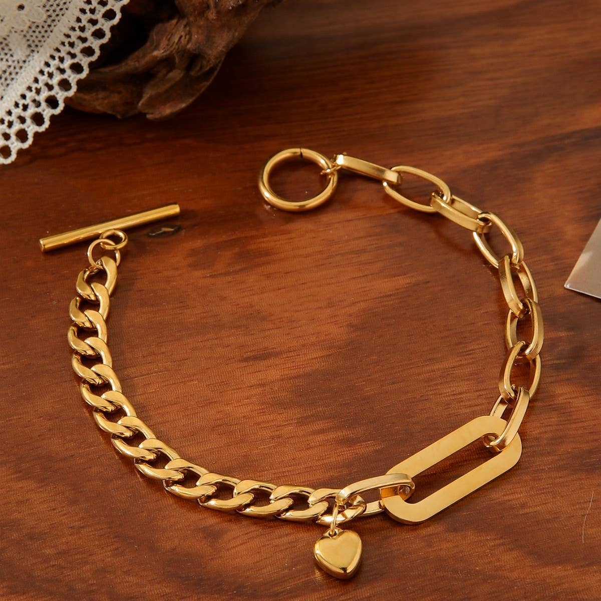 Versatile Thick Metal Chain Heavy Duty Bracelet_Cwmm3735