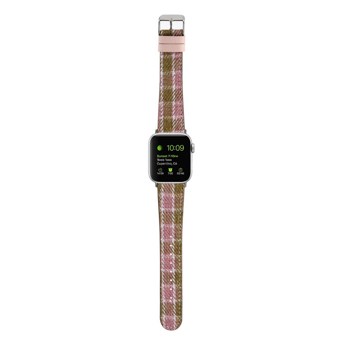 IWATCH8 1 PLUSH CHECKERED LEATHER STRAP_CWWW0049