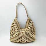 STRAW HOLIDAY COMMUTER SHOULDER BAG_CWAB2010