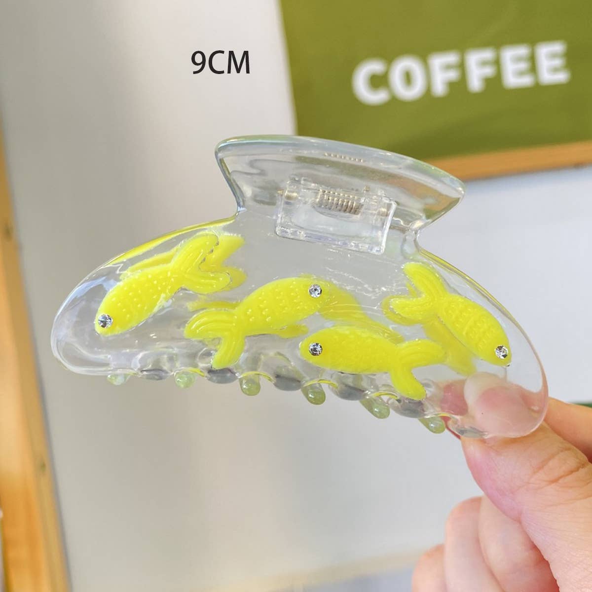 CLEAR ACETATE FISH HAIR CLAW CUTE INS STYLE CLIP_CWAHA0557