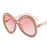 PEARL AND DIAMOND PERSONALIZED FASHION SUNGLASSES_CWASG0872