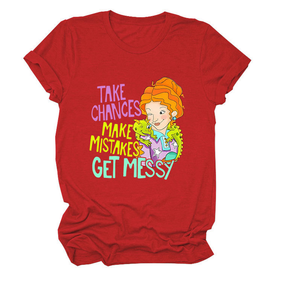 POSITIVE MESSAGE TEE TAKE CHANCES PRINT_CWTTS1484