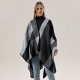 FAUX CASHMERE SHAWL WARM DOUBLE SIDED CLOAK_CWASC2253