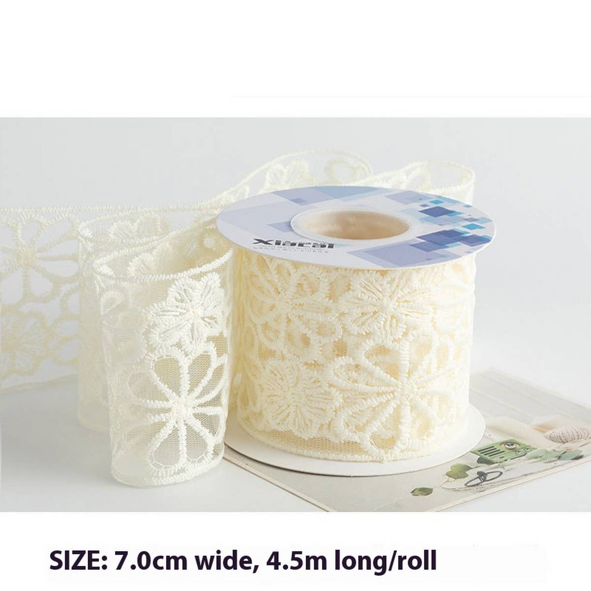 LACE EMBROIDERY FLOWER RIBBON DIY RIBBON_CWMM5756