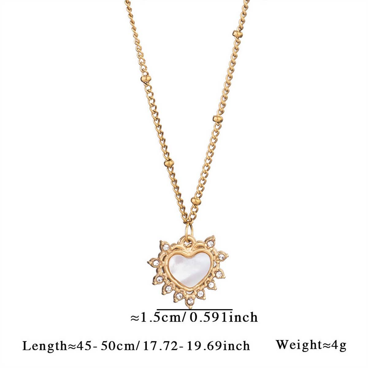 MINIMALIST HEART NECKLACE WITH BLUE TIGERS EYE_CWMM8820