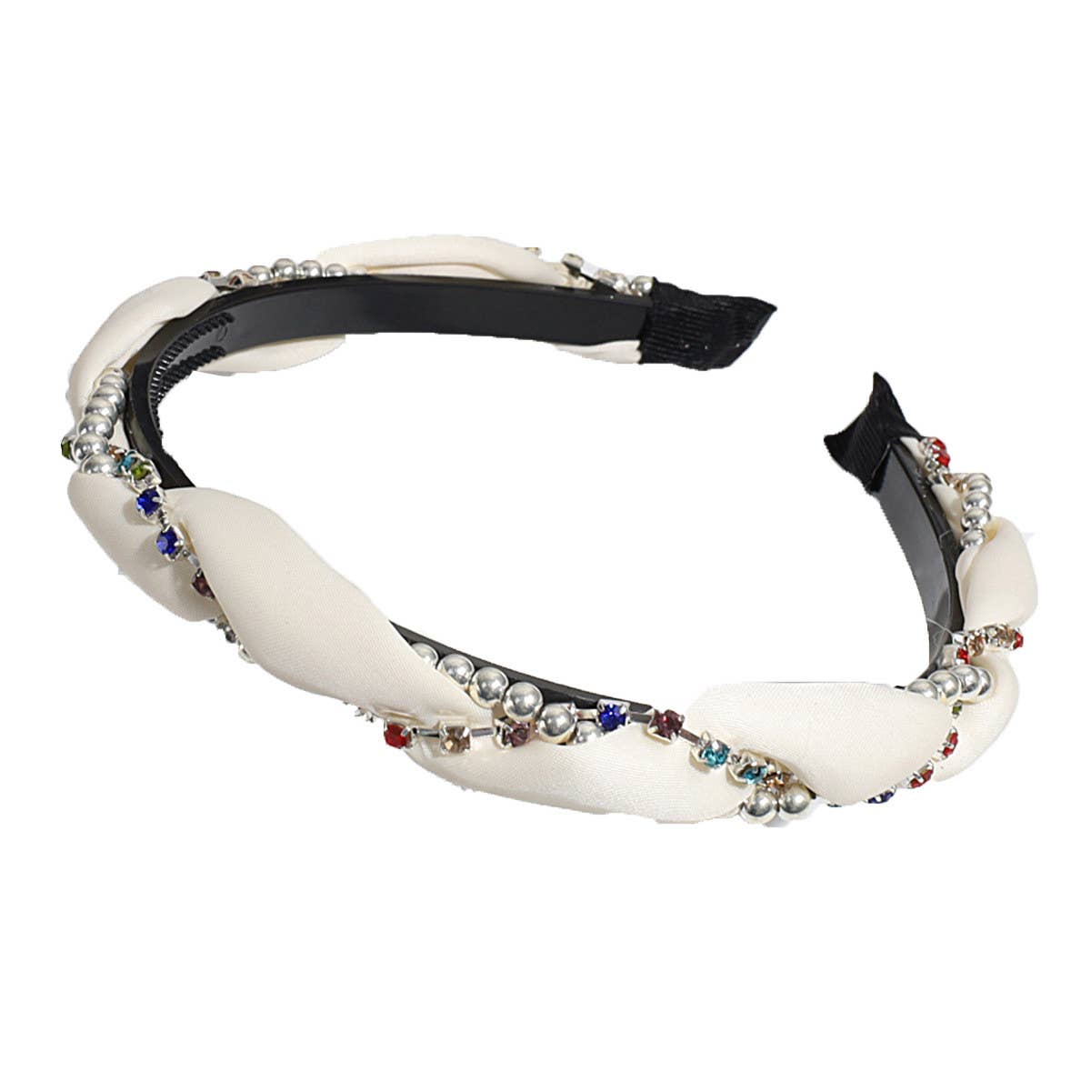 FASHION CROSS RHINESTONE BEADS HEADBAND_CWAHA2212