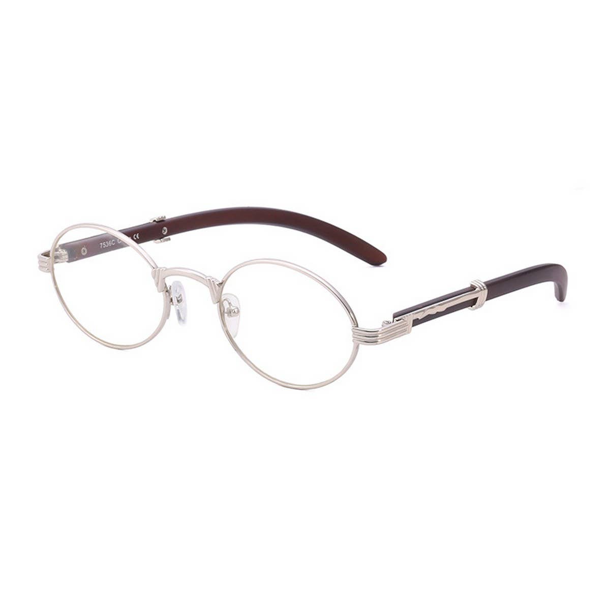 IMITATION WOOD SUNGLASSES ROUND FRAME SUNGLASSES_CWASG0581