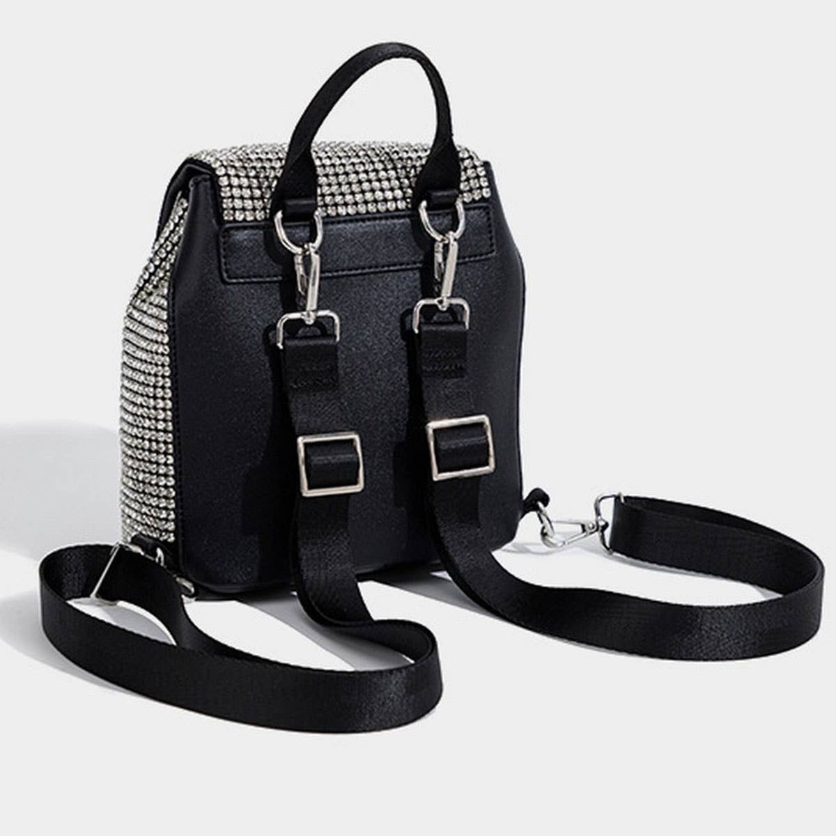 FASHIONABLE BOW TASSEL RHINESTONE EVENING BAG_CWAB3602