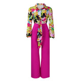 PRINTED SHIRT TOP WIDE LEG PANTS TWO PIECE SET_CWSTB1143