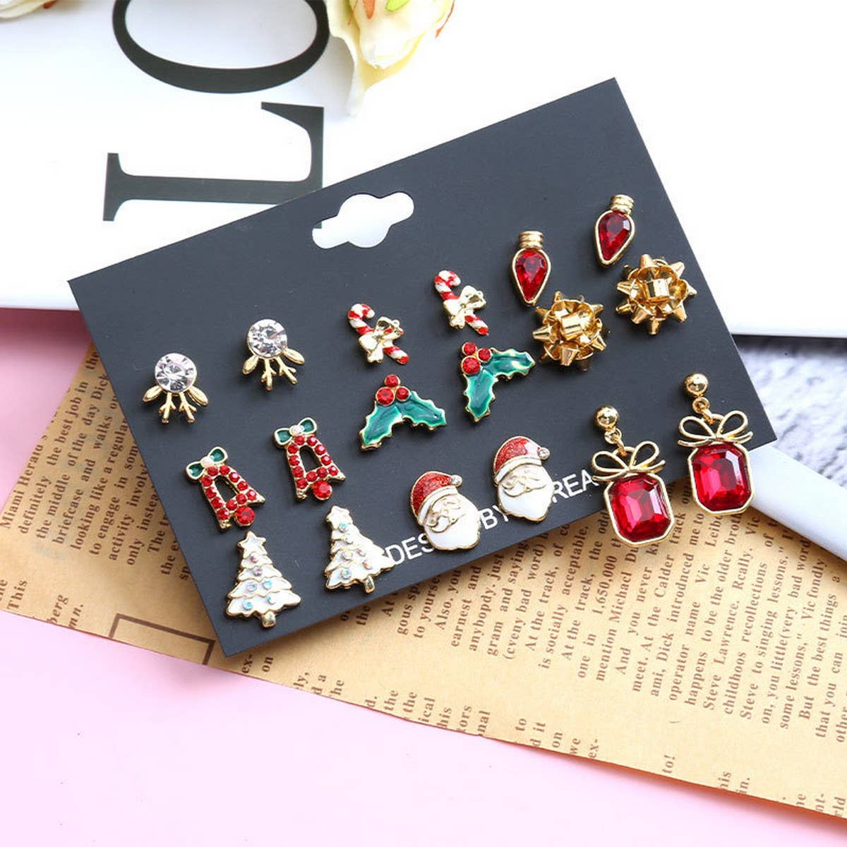 CHRISTMAS ELK EARRING SET EARRING COMBINATION_CWMM2615