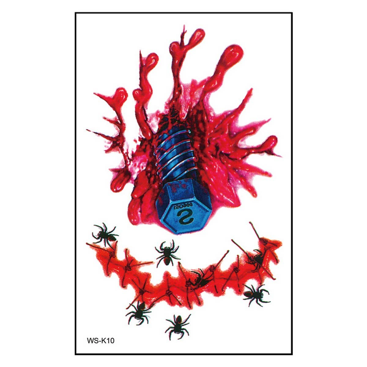 HALLOWEEN SCAR TATTOOS BLOODY WOUND STICKERS_CWMM8377