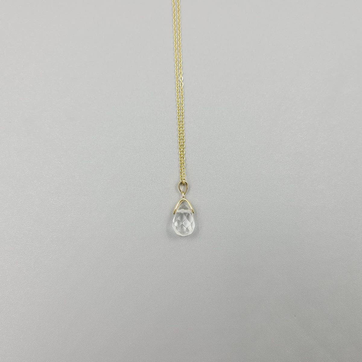 FASHIONABLE NATURAL STONE CRYSTAL PENDANT NECKLACE_CWAJE1058