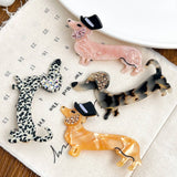 RHINESTONE DOG TEMPERAMENT GIRLY HAIR CLIP_CWAHA2073