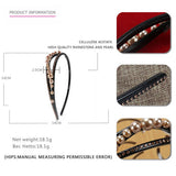 ACETATE GEOMETRIC BLACK PEARL HEADBAND_CWAHA4360