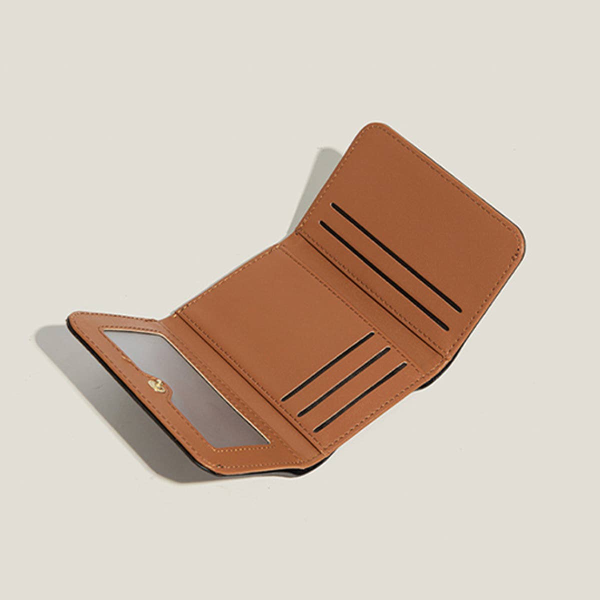 New Vintage Geometric Letter Mini 3-Fold Wallet_Cwab06269
