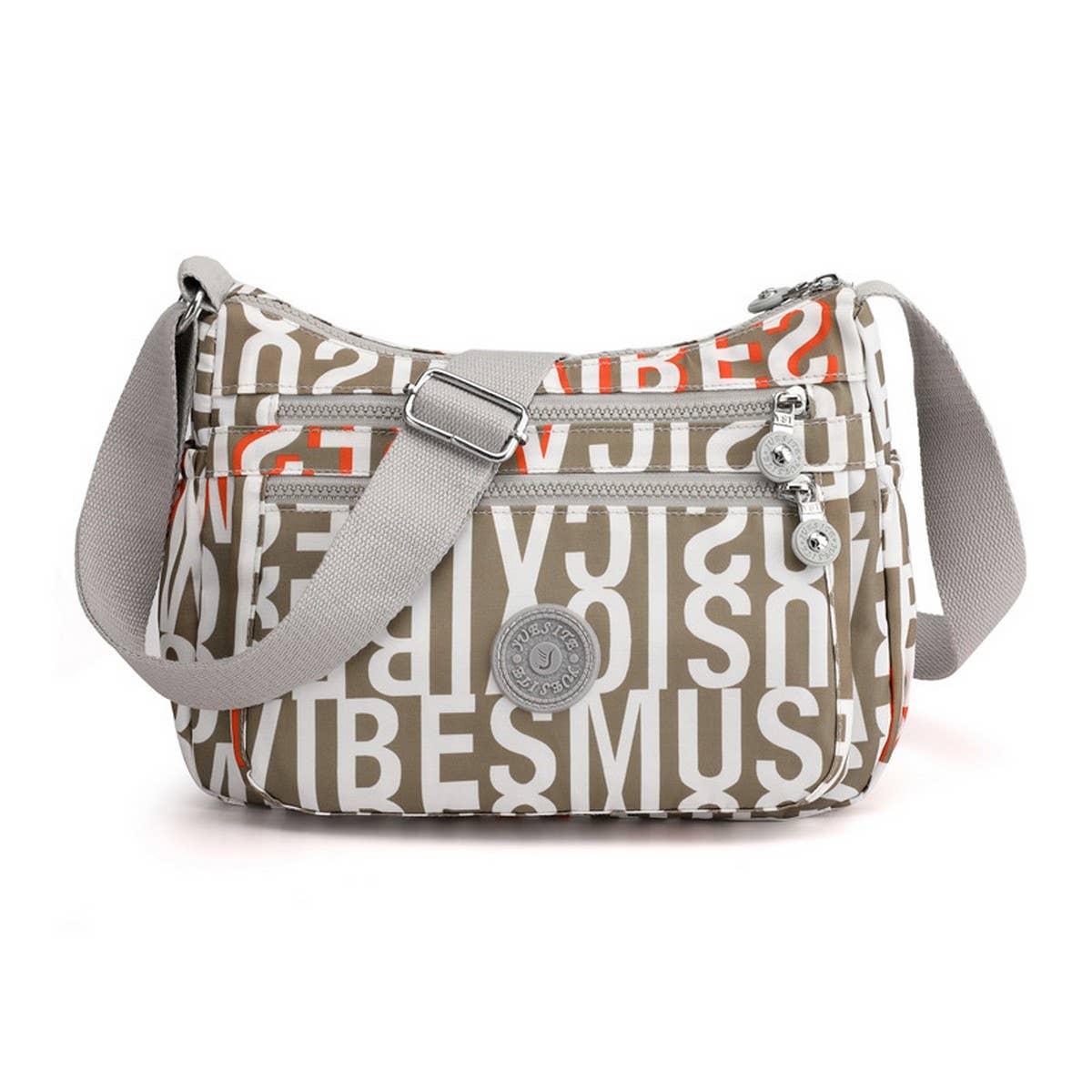 SIMPLE NYLON PRINTED CROSSBODY SHOULDER BAG_CWASC1727