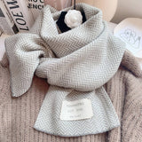 COZY KNIT SCARF THICK FAUX CASHMERE WINTER WRAP_CWASC1241
