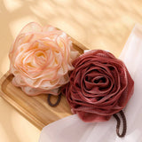 75G BATH BALL ROSE BATH FLOWER BATH BALL BATH POUF_CWMM3338