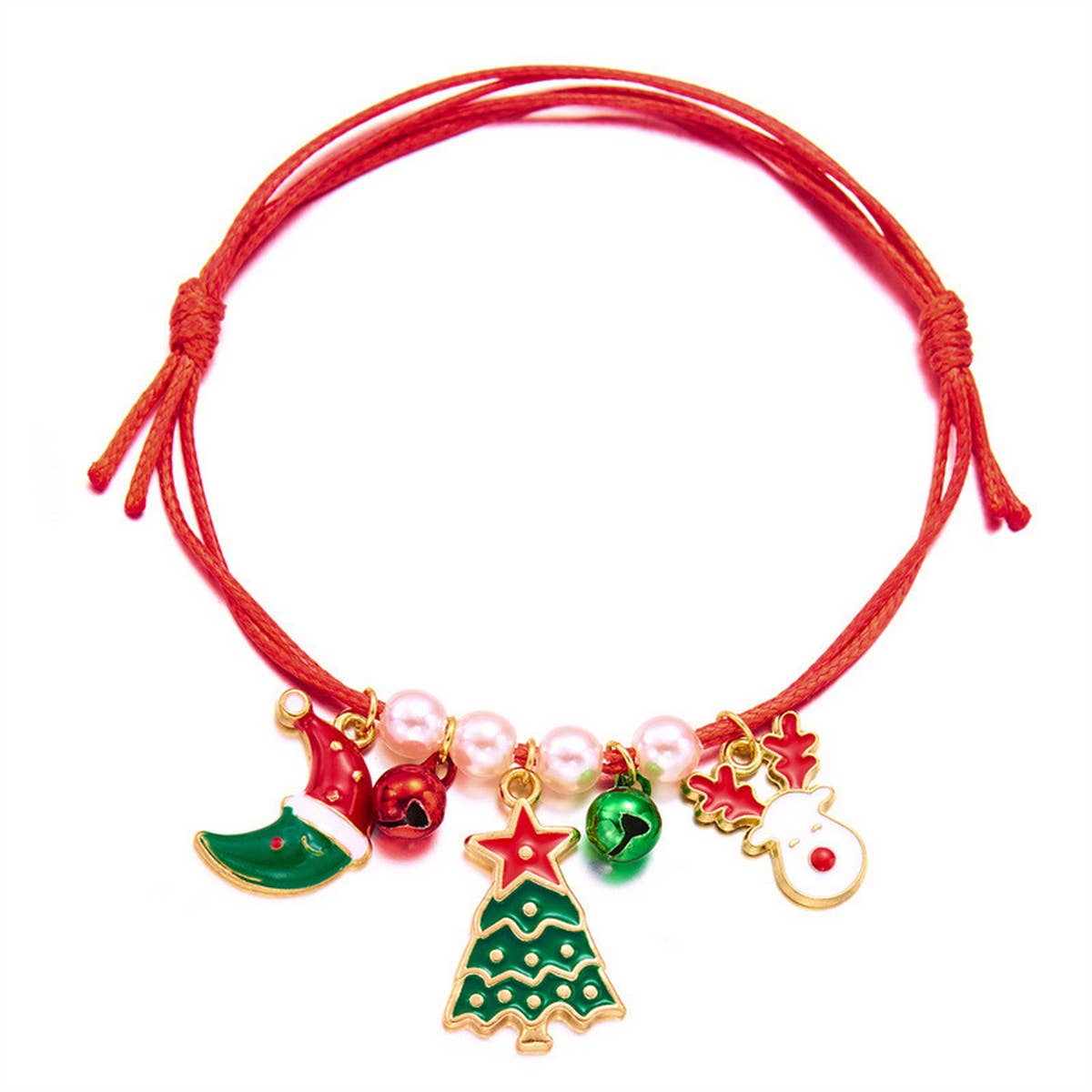HANDMADE WOVEN CHRISTMAS TREE MOOSE BRACELET_CWAJE2395