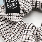 2PCS HAIR TIE PLAID PATTERN SCRUNCHIE_CWAHA0181