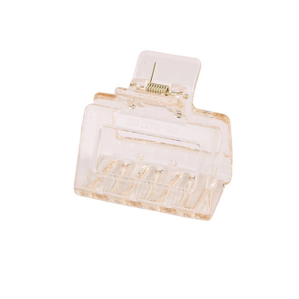 Cwaha07443_Jelly Rectangle Acrylic Small Hair Claw Clip