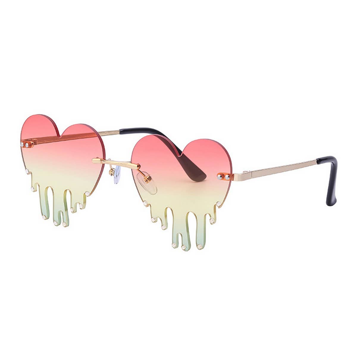 FASHIONABLE DIAMOND MELTING HEART SUNGLASSES_CWASG0709